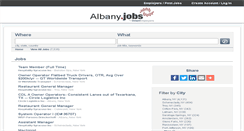 Desktop Screenshot of albany.jobs