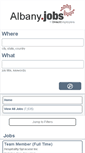 Mobile Screenshot of albany.jobs