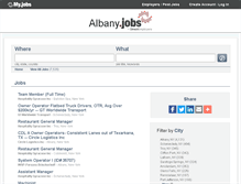 Tablet Screenshot of albany.jobs