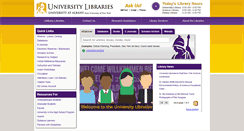 Desktop Screenshot of library.albany.edu