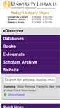 Mobile Screenshot of library.albany.edu
