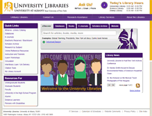 Tablet Screenshot of library.albany.edu